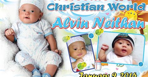 Sample tarpaulin Design for Christening, Christening, Blue layout, Sample Tarpaulin, Tarpaulin ...