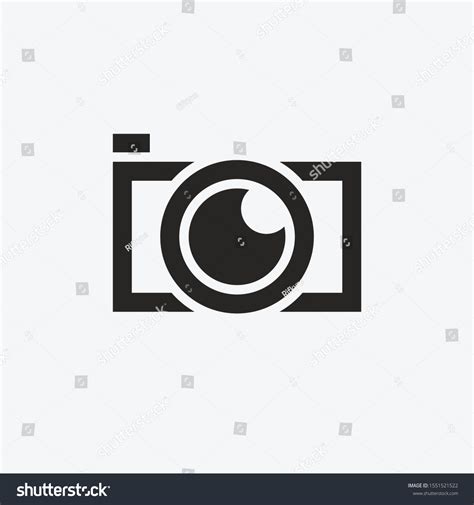 Camera Icon Logo Design Outline Flat Stock Vector (Royalty Free ...