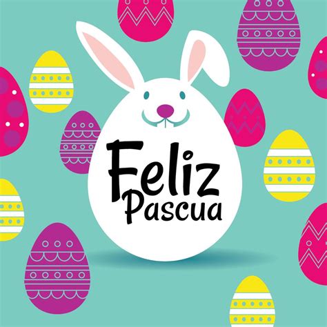 Tarjeta de felicitación feliz Pascua o Feliz Pascua 280327 Vector en ...