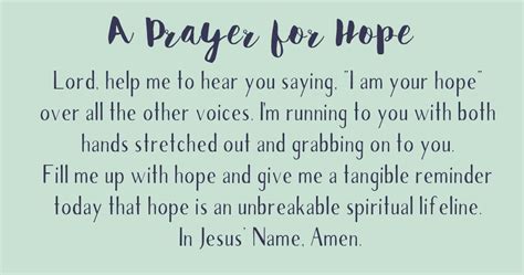 A Prayer for Hope - Find Strength Today