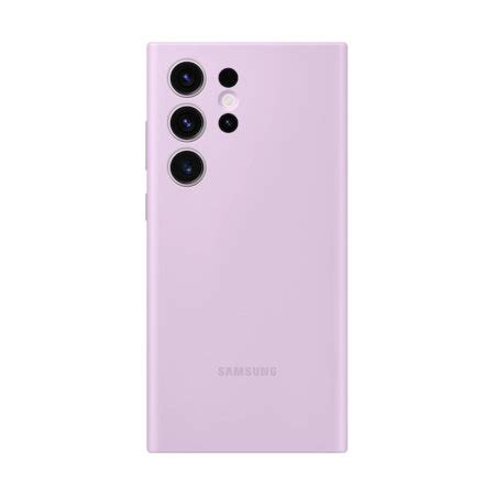 Official Samsung Silicone Cover Lilac Case - For Samsung Galaxy S23 Ultra