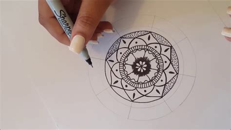 Mandala paso a paso y tips! / Dibujo Rapido - YouTube