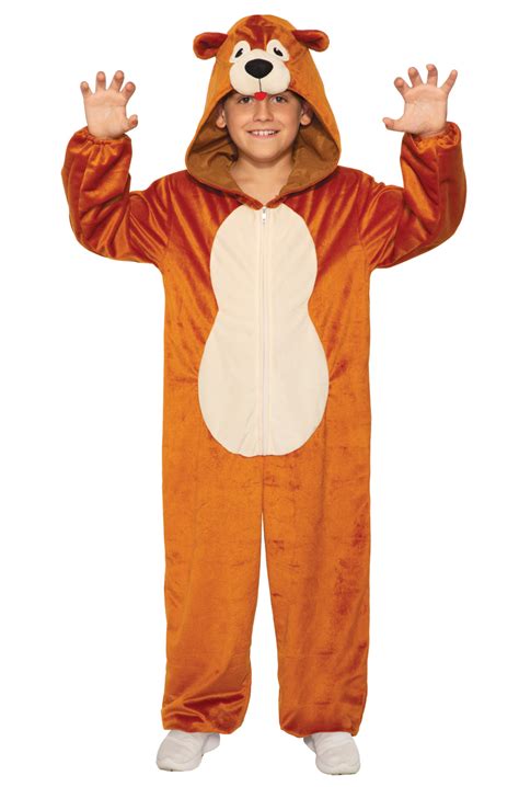 Teddy Bear Jumpsuit Child Costume (Large) - PureCostumes.com