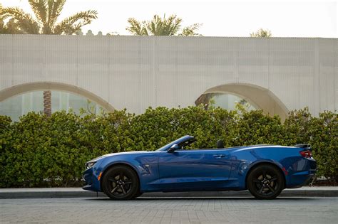 Rent Chevrolet Camaro Convertible Blue in Dubai - Convertible - Octane ...