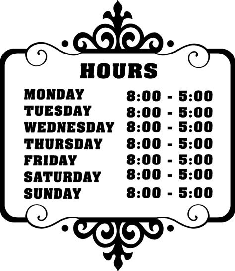 Office Hours Sign - 6 Free PDF Printables | Printablee