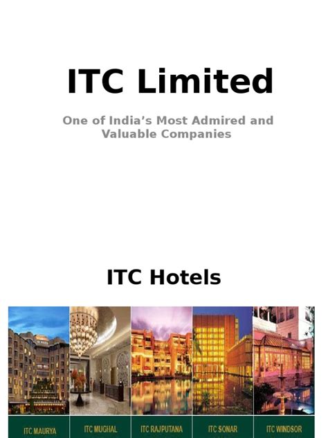 Itc Hotels | PDF | Brand | Revenue