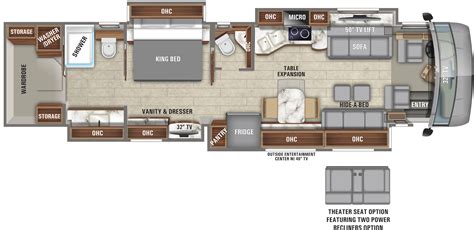 Luxury Small Motorhome Floorplans - Reunion Pointe features four RVer ...