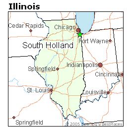 Map Of South Holland Illinois - Billye Sharleen