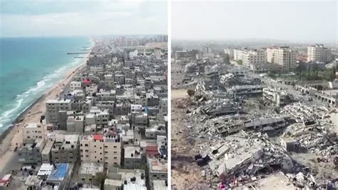 Gaza: Before and after – drone video shows extent of destruction (video ...