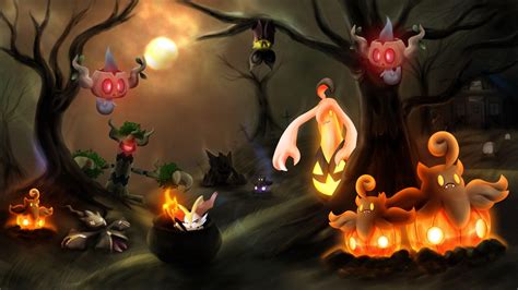 Pokemon Halloween Wallpapers - Top Free Pokemon Halloween Backgrounds - WallpaperAccess