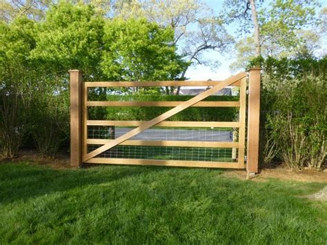 Deer Fencing & Custom White Cedar Gate | Cedar gate, Deer fence, White cedar