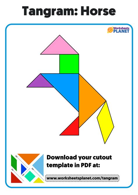 Animal Tangram Shapes For Kids | Ready for Print Set