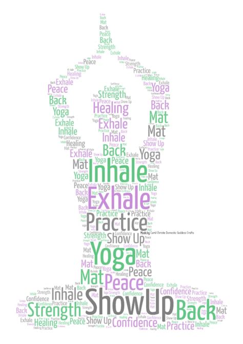 Yoga Print, Yoga Word Collage, Yoga Word Art, Yoga Themed Gift, Yoga ...