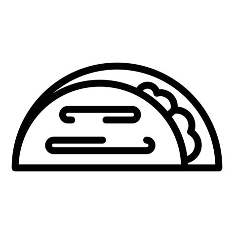 Sandwich pita bread icon, outline style 15907384 Vector Art at Vecteezy