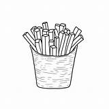 French Fries coloring Page – Coloring Corner sketch template