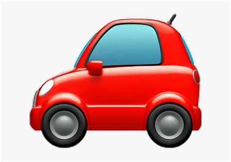 #emoji #car #auto #automobile #vechicle #bus #red #redcar - Car Emoji Png, Transparent Png - kindpng