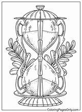 Time Hourglass  Free Printable Coloring Pages sketch template