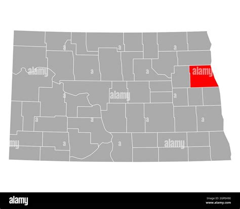 Map of Grand Forks in North Dakota Stock Photo - Alamy