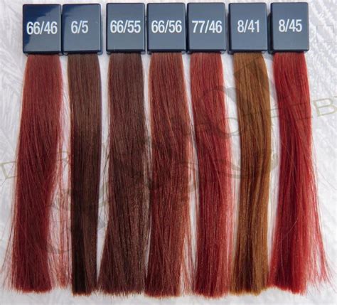 WELLA KOLESTON PERFECT Vibrant Reds | Hair color chart, Red hair color, Hair color swatches