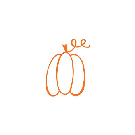 Orange Pumpkin Outline 9590636 PNG