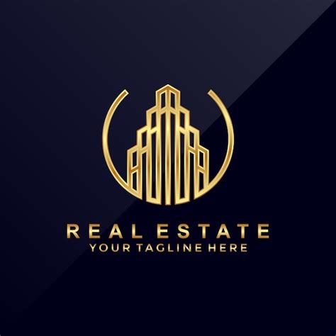 Premium Vector | 3d luxurious modern real estate logo