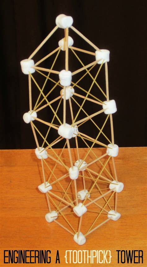 Marshmallow Tower Challenge With Toothpicks