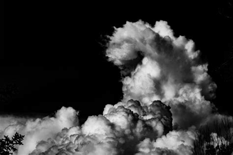 Free Images : cloud, black and white, sky, cumulus, meteorological ...