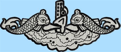 Submariner Specialist " Dolphins " 4 size pack logo embroidery design ...