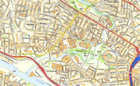 Glasgow City Centre Street Map | I Love Maps