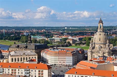 Dresden aerial view stock photo. Image of frauenkirche - 18850076