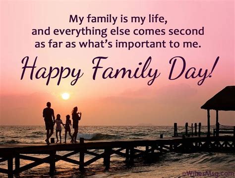 Happy Family Day Wishes, Messages and Quotes - WishesMsg | Family day, Day wishes, Family day quotes