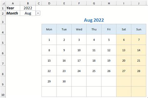 How to Make an Interactive Calendar in Excel? (2023 Template)