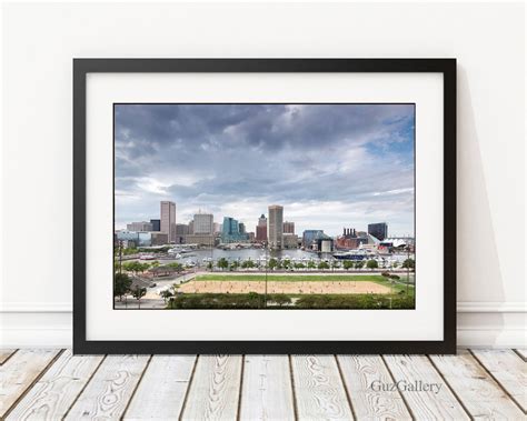 Baltimore Skyline Canvas, Baltimore Inner Harbor, Baltimore Photo Gift ...