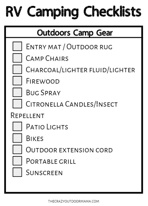 The Ultimate RV Camping Checklists [9 Free Printable RV Checklist PDFs]