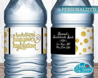 Funny Water Bottle Labels Instant Download Wine-Themed | Etsy