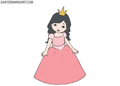 How to Draw a Princess - Easy Drawing Art