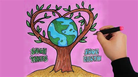 Save Trees Drawing Save Trees Poster Ideas Save Earth Poster | The Best Porn Website