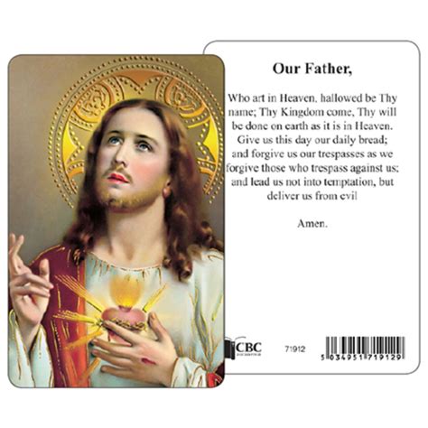 Laminated Prayer Card Our Father Prayer - vrogue.co