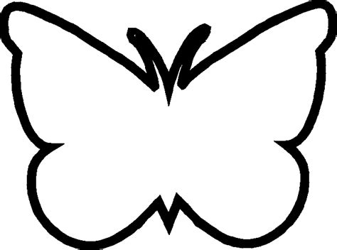 clipart outline of butterfly - Clip Art Library