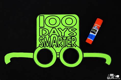 100Th Day Of School Printable Glasses Free - Free Printable