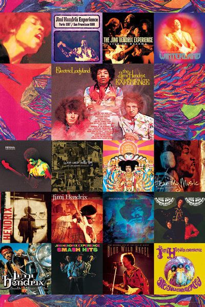 Jimi Hendrix - album covers Poster | All posters in one place | 3+1 FREE