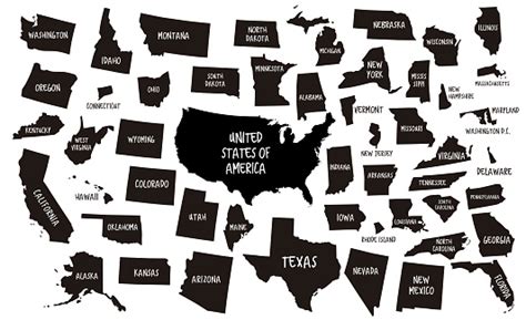 Usa And 50 States Maps Stock Illustration - Download Image Now - iStock