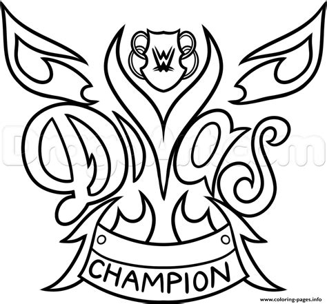 Wwe Divas Coloring Pages