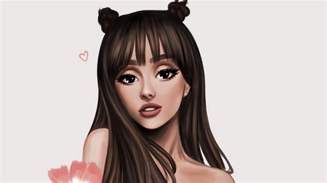 Ariana Grande Cartoon Art 5k Wallpaper,HD Music Wallpapers,4k Wallpapers,Images,Backgrounds ...