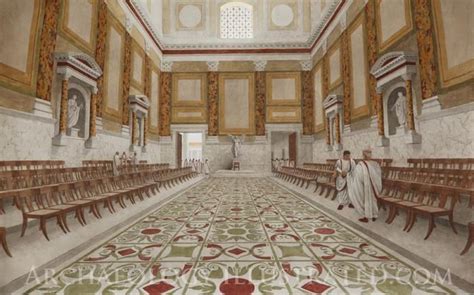 interior reconstruction curia rome - Google Search | Ancient roman architecture, Roman ...