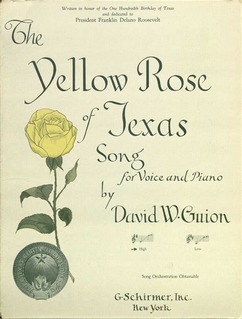 Yellow Rose of Texas | Texas life, Texas strong, Texas music