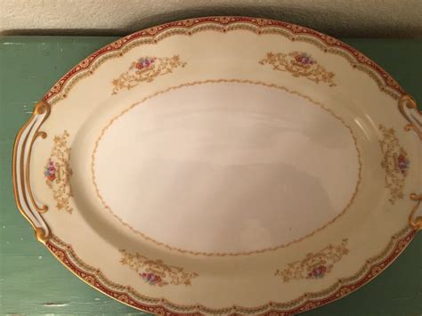 VINTAGE FUJI CHINA PLATTER MADE IN OCCUPIED JAPAN VICTORIA PATTERN ...