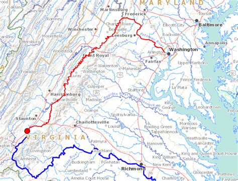 Shenandoah River Map