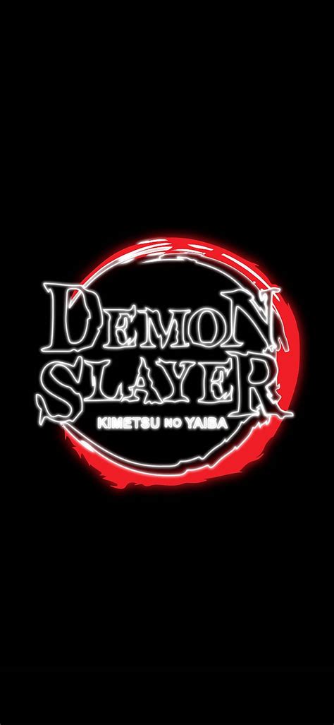 Download Black Demon Slayer Logo Wallpaper | Wallpapers.com