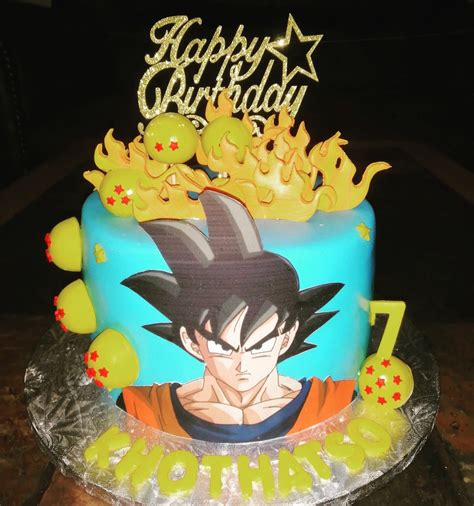 Goku Birthday Cake | Birthday cake, Goku birthday, How to make cake